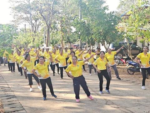 โครงการยกระดับอำเภอนาเชือกสุขภาพดีด้วย 3 อ 4 ส