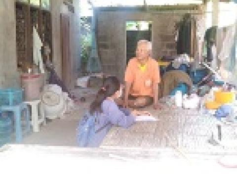 อาสาสมัครบริบาลท้องถิ่นออกเยี่ยมผู้ป่วยที่มีภาวะพึ่งพิง