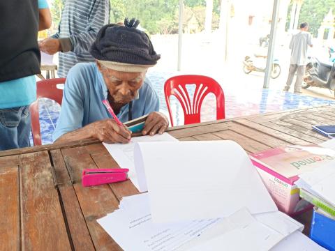 รับลงทะเบียนผู้มีสิทธิรับเงินเบี้ยยังชีพผู้สูงอายุ และคนพิการ