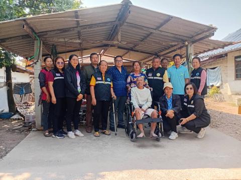 ส่งมอบรถวีลแชร์ให้กับผู้พิการทางการเคลื่อนไหว