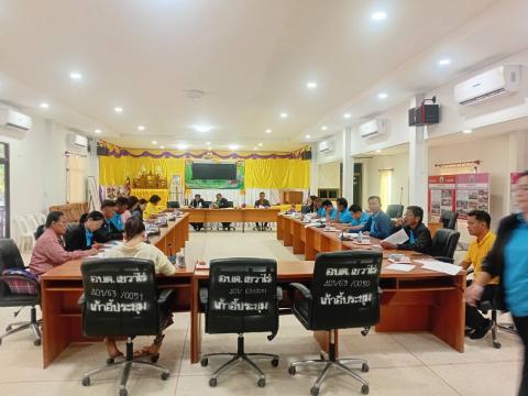 ประชุมกองทุนหลักหลักประกันสุขภาพตำบลอบต.เขวาไร่ ครั้งที่ 1/2568