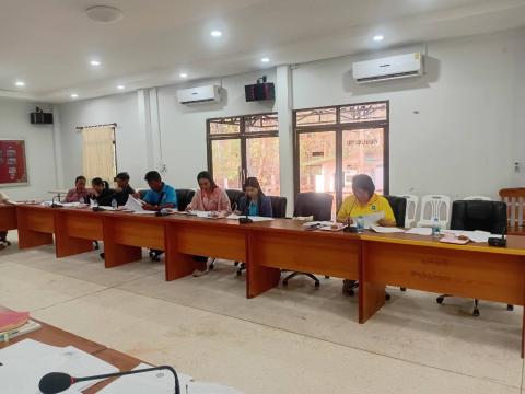 ประชุมกองทุนหลักหลักประกันสุขภาพตำบลอบต.เขวาไร่ ครั้งที่ 1/2568