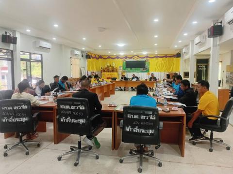ประชุมกองทุนหลักหลักประกันสุขภาพตำบลอบต.เขวาไร่ ครั้งที่ 1/2568