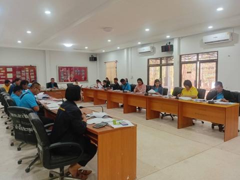 ประชุมกองทุนหลักหลักประกันสุขภาพตำบลอบต.เขวาไร่ ครั้งที่ 1/2568