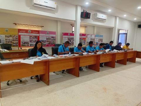 ประชุมกองทุนหลักหลักประกันสุขภาพตำบลอบต.เขวาไร่ ครั้งที่ 1/2568
